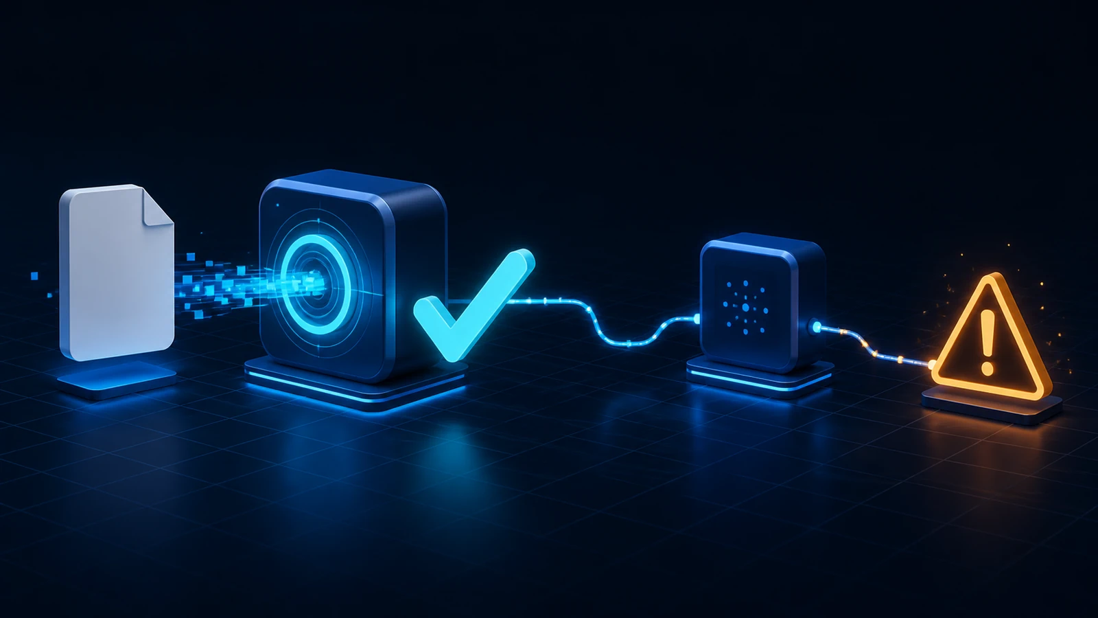 A VPN profile is imported successfully into a client, but the separate connection stage ends with a warning.