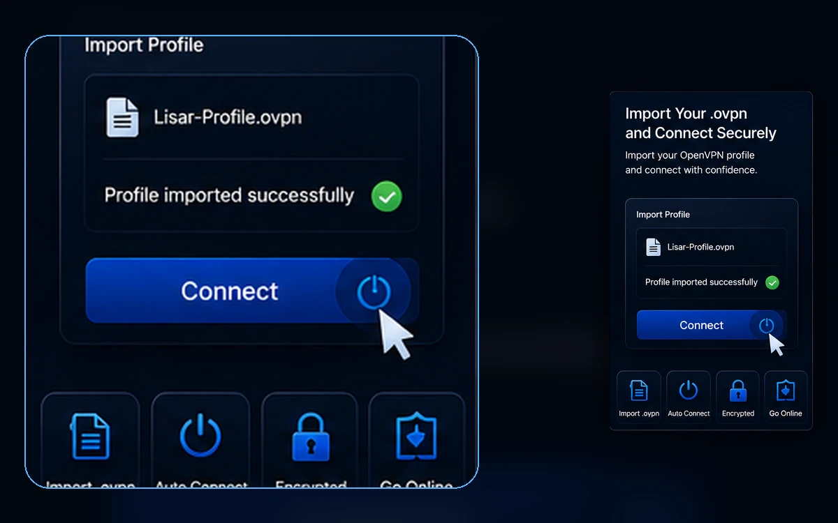 Lisar OpenVPN profile illustration